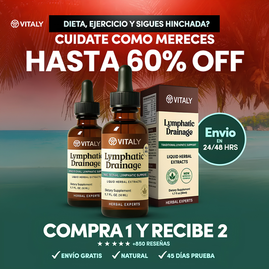 Gotas VITALY® | Apoyo linfático para la hinchazón