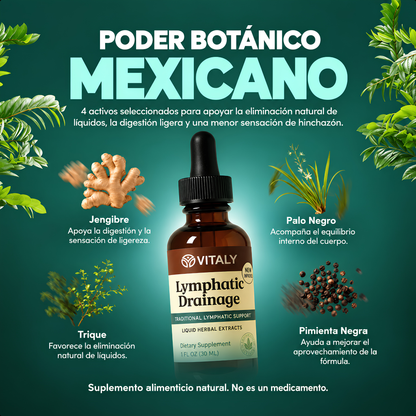 Gotas VITALY® | Apoyo linfático para la hinchazón