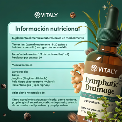 Gotas VITALY® | Apoyo linfático para la hinchazón
